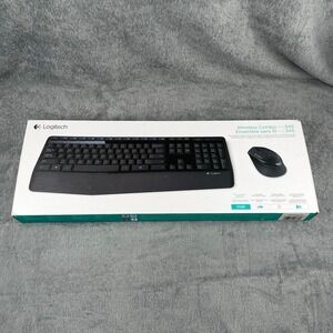 Logitech MK345 Wireless Keyboard Mouse Combo Black 920-006481 K345 M345 w/Dongle